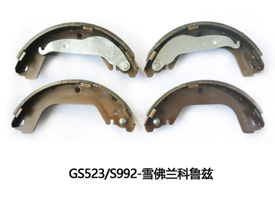 None-Dust Ceramic and Semi-Metal High Quality Auto Parts Brake Shoes for Chevrolet (S992)