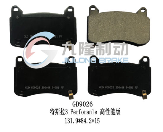 Long Life OEM High Quality Auto Brake Pads for Tesla Ceramic and Semi-Metal Auto Parts